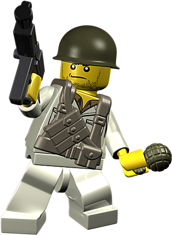 Ww2 Us Ranger Vest - Brickarms (600x488), Png Download