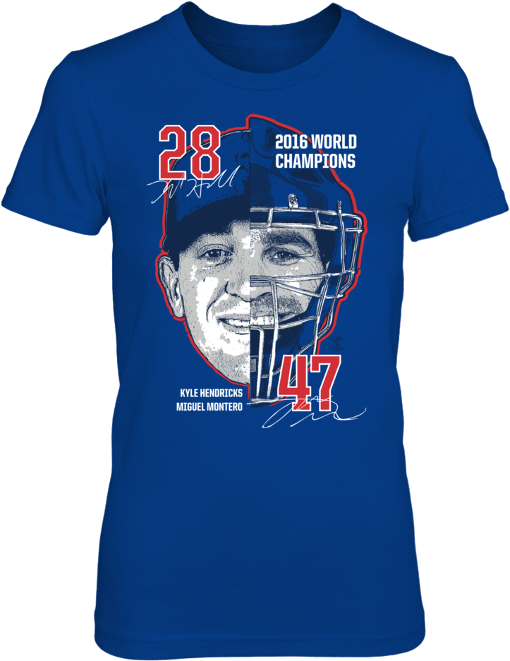 Two Face 2016 World Champions Miguel Montero Kyle Hendricks - Two Face (2016 World Champions) Miguel Montero - Kyle (1000x1000), Png Download