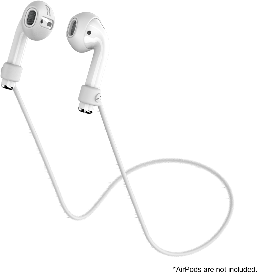 Switcheasy Airbuddy For Airpods(white) イヤーピース ネックストラップ (1200x1200), Png Download