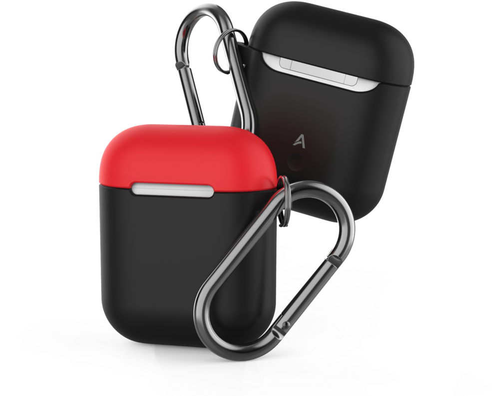 Premium Silicone Two Toned Case For Apple Airpods With (1000x1001), Png Download