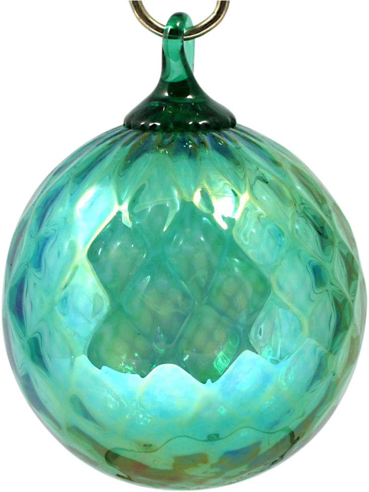 Glass Eye Studio Christmas Ornament Green Diamond Optic - Locket (974x974), Png Download