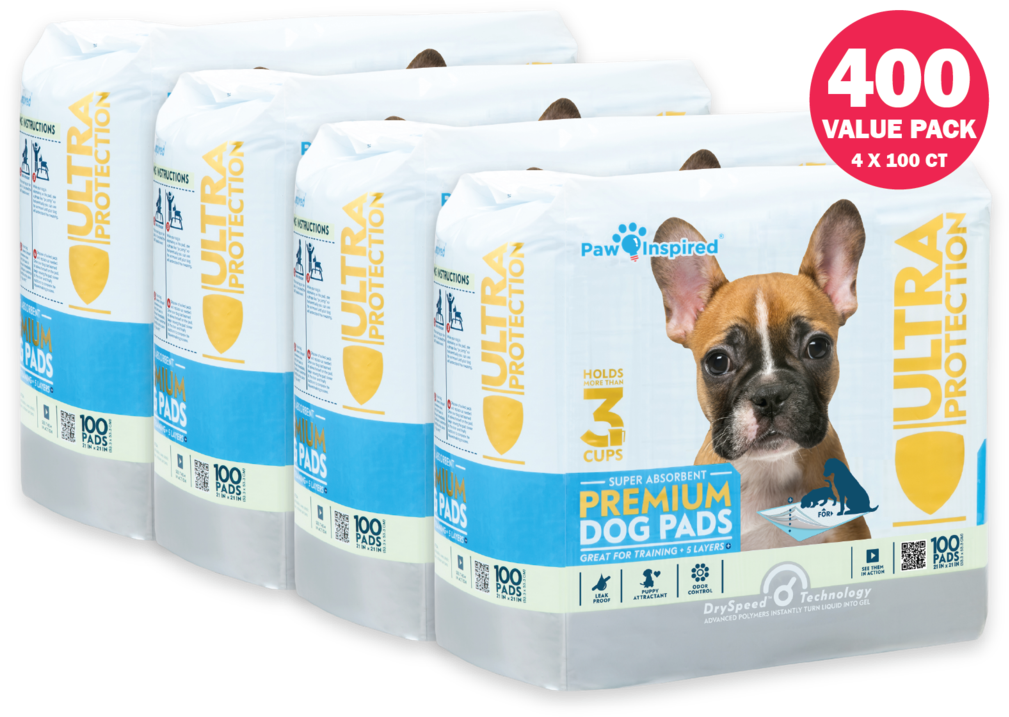 400ct Paw Inspired Ultra Protection Puppy Training - Paw Inspired Ultra Protection Puppy Training Pads 100 (1024x1024), Png Download