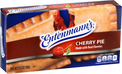 Single Serve Cherry Snack Pie - Entenmann's Cherry Pie (480x293), Png Download