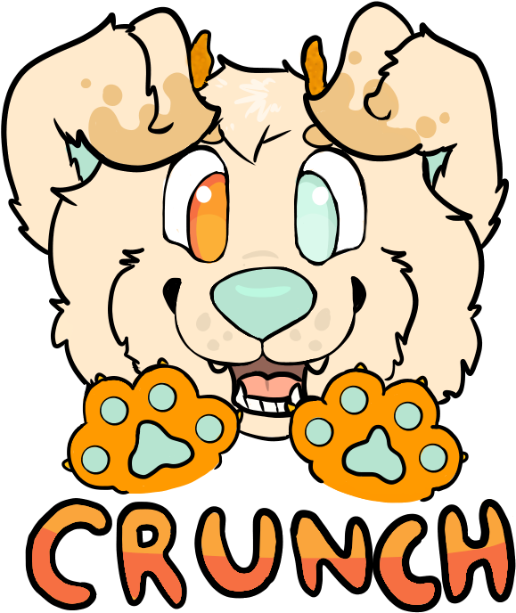 Crunch Puppy Paws Badge (1000x1000), Png Download