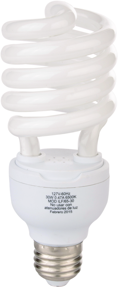 Foco Ahorrador De Espiral Ilf/65-30 - Fluorescent Lamp (1000x1000), Png Download