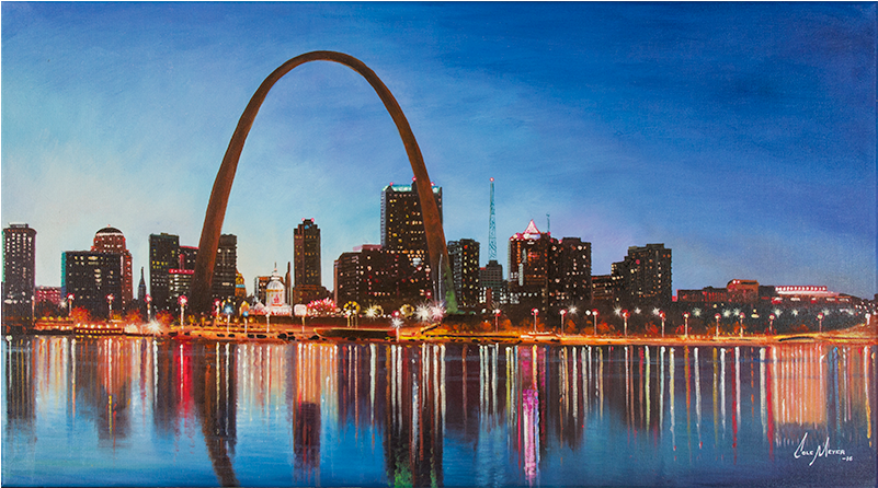 Louis Skyline - Gateway Arch (800x800), Png Download