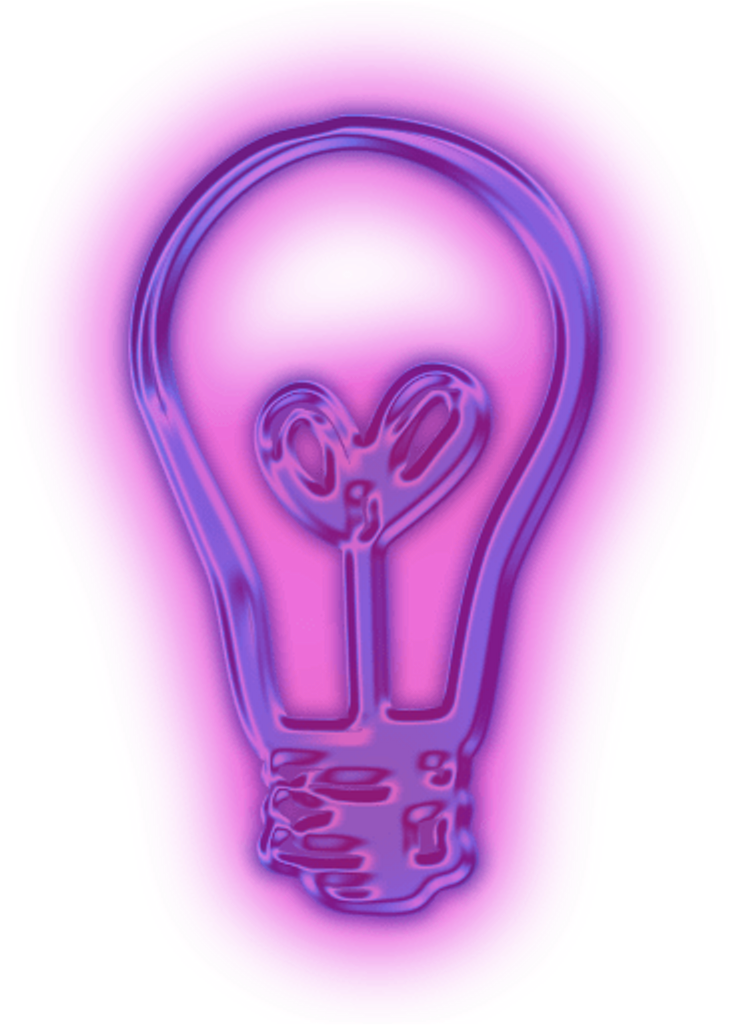 Flouresente Foco Led Tumblr Neon Purple Morado Lila - Focos Png (1024x1024), Png Download
