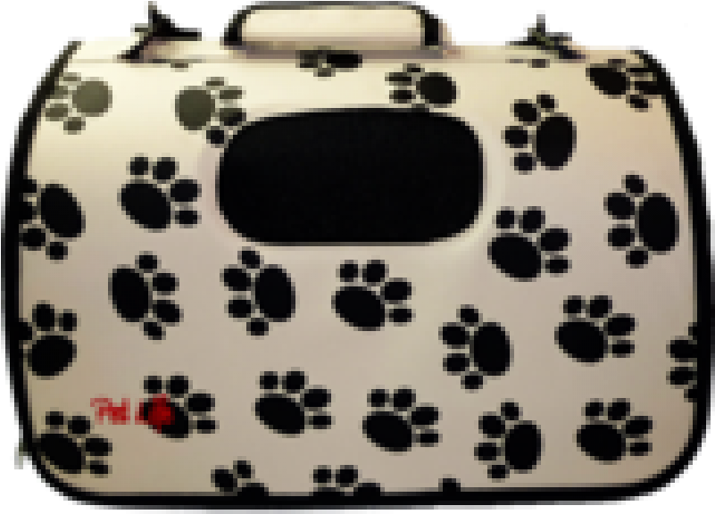 Pet Life Paw Print Airline Approved Collapsible Zippered - Airline Approved Zippered Folding 'cage' Pet Carrier (800x800), Png Download