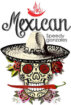 Speedy Gonzales Mexican Download - Bibitime Halloween Skull Wall Art Decor Decals Skeleton (350x435), Png Download
