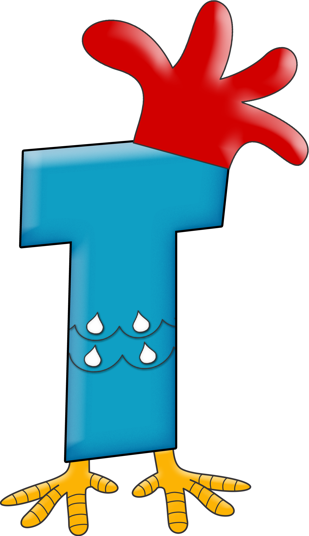 T - Letra L Galinha Pintadinha (1182x2046), Png Download