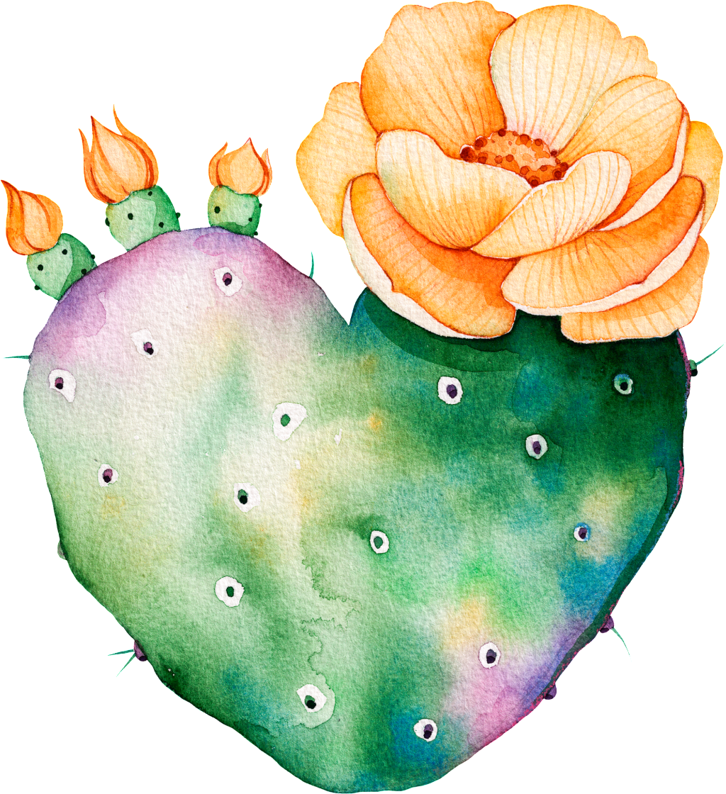 Love Cactus Cartoon Transparent - Succulent And Cactus Logo (1024x1120), Png Download