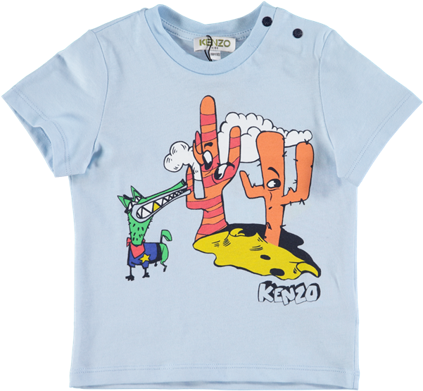 Picture Of Babies 'brandy' Cartoon Cactus Print T-shirt - T-shirt (600x600), Png Download