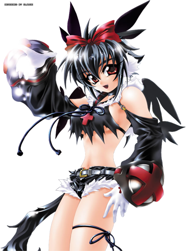 Demon Neko Girl - Anime Fan Art (371x500), Png Download