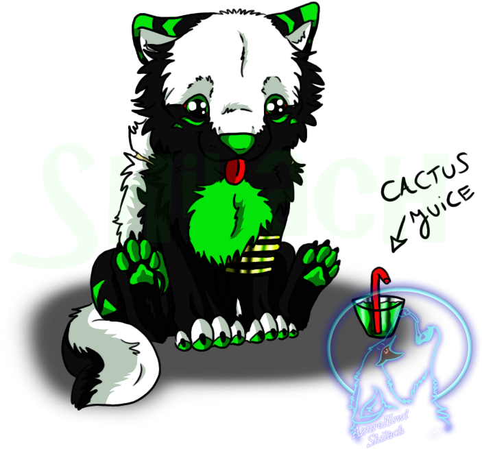 Cactus Juice Bear Green Mammal Vertebrate Fictional - Mammal (720x739), Png Download