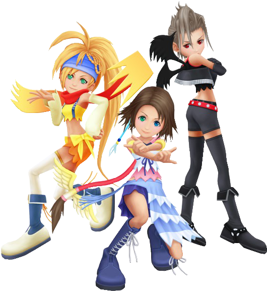 Final Fantasy Girl - Final Fantasy X 2 Kingdom Hearts (600x600), Png Download