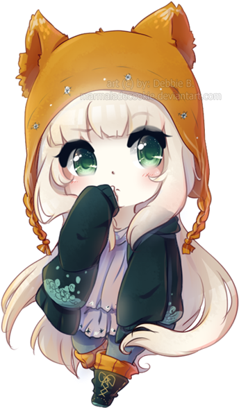 Estou Muito Pensativa - Maria Neko Anime Character (350x588), Png Download