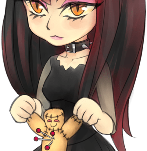 Chibi Voodoo Neko Girl By Shenlong87 On Deviantart - Catgirl (800x491), Png Download