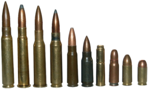 Bullet In Size Png - Top 10 Gun In The World (600x355), Png Download