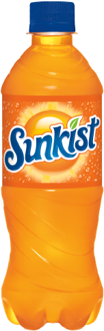 7up Sunkist 16oz Pet - Sunkist Orange Soda, 16 Fl Oz Bottles, 15 Pack (209x500), Png Download