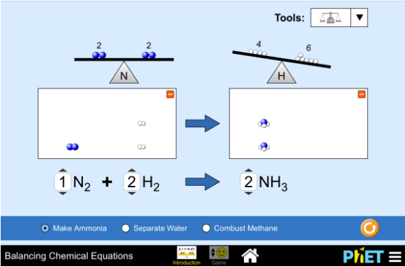 Balancing Chemical Equations - Jogo De Balanceamento Quimico (800x400), Png Download