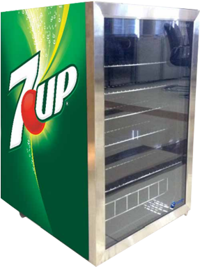 Download Brochure - 7 Up Mini Fridge (360x400), Png Download