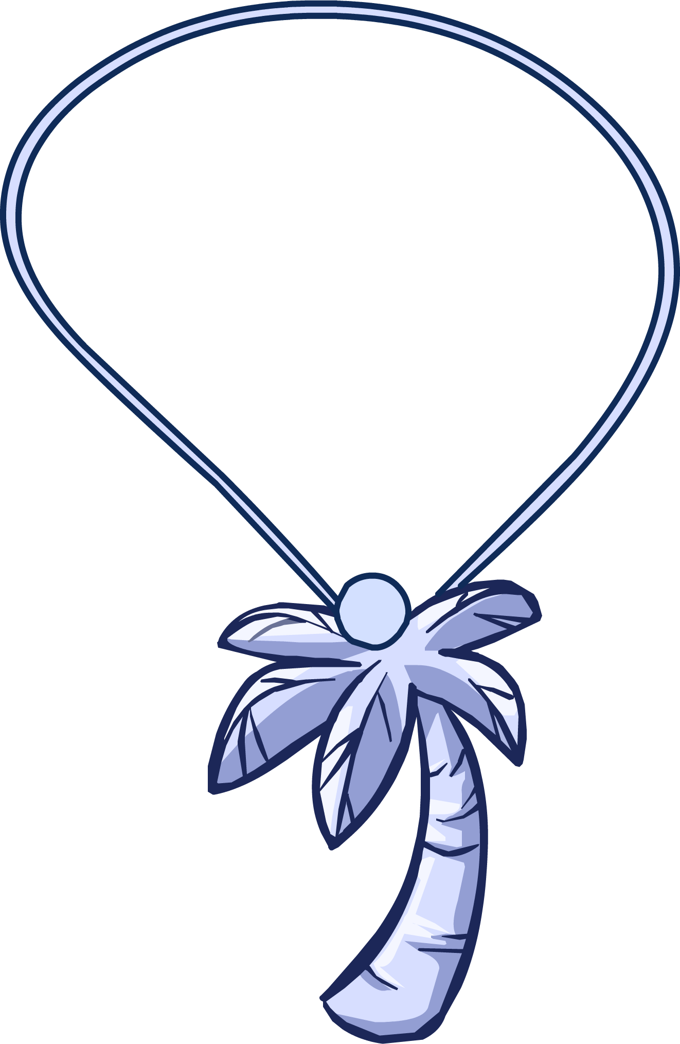 Beach Chain Icon - Club Penguin Collar (1322x2029), Png Download