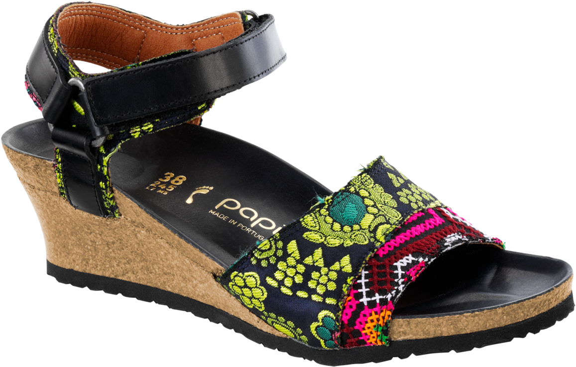 Papillio Eve Mash Black Leather By Birkenstock - Women Papillio Eve Suede Leather/pvc Black (1400x758), Png Download