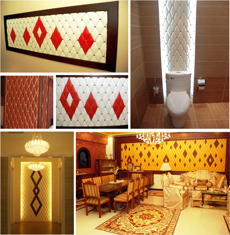 Decorative Leather Texture Tiles - Wall (753x779), Png Download