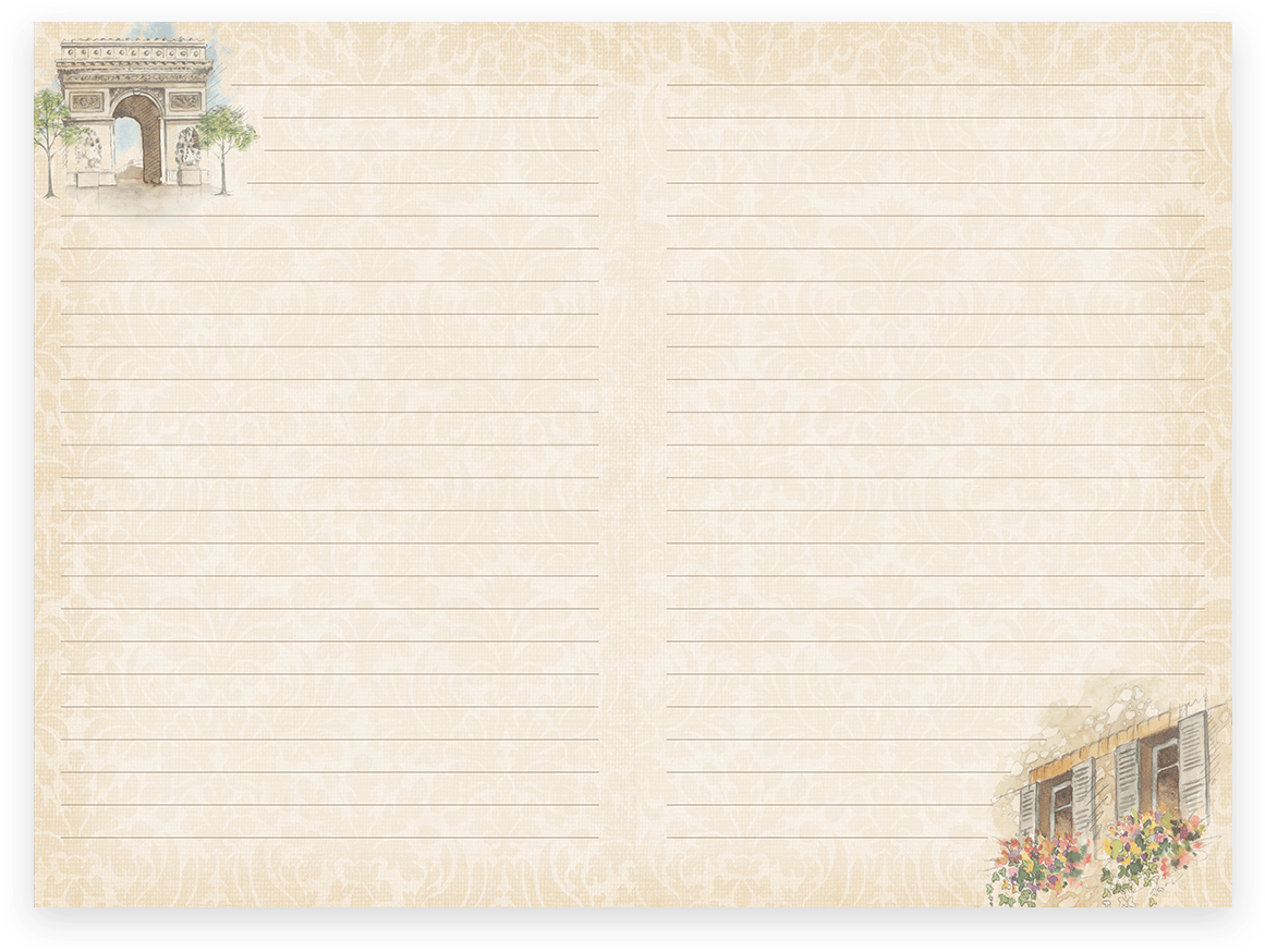 Bonjour Paris Faux Leather Journal - Plywood (1200x1200), Png Download