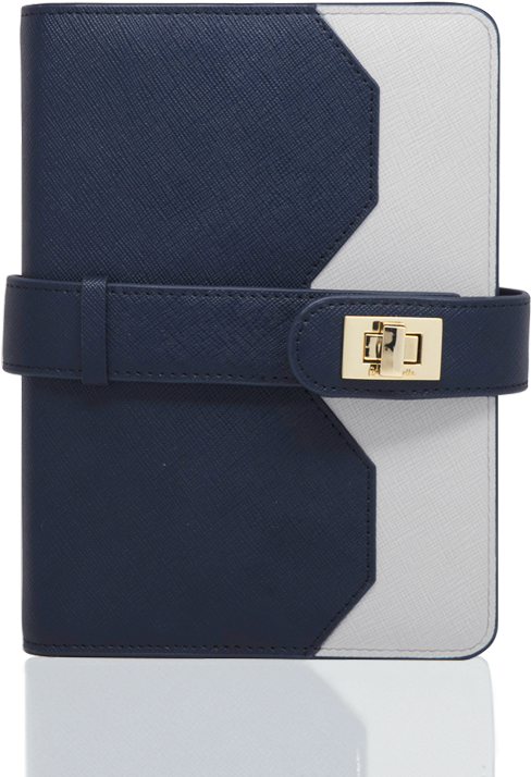 Aura Estelle Monthly Weekly Daily Planner Genuine Leather - Diary (870x870), Png Download