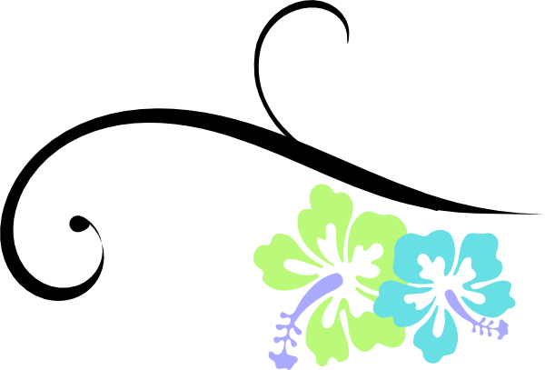 Hibiscus Swirl Svg Clip Arts 600 X 407 Px (600x407), Png Download