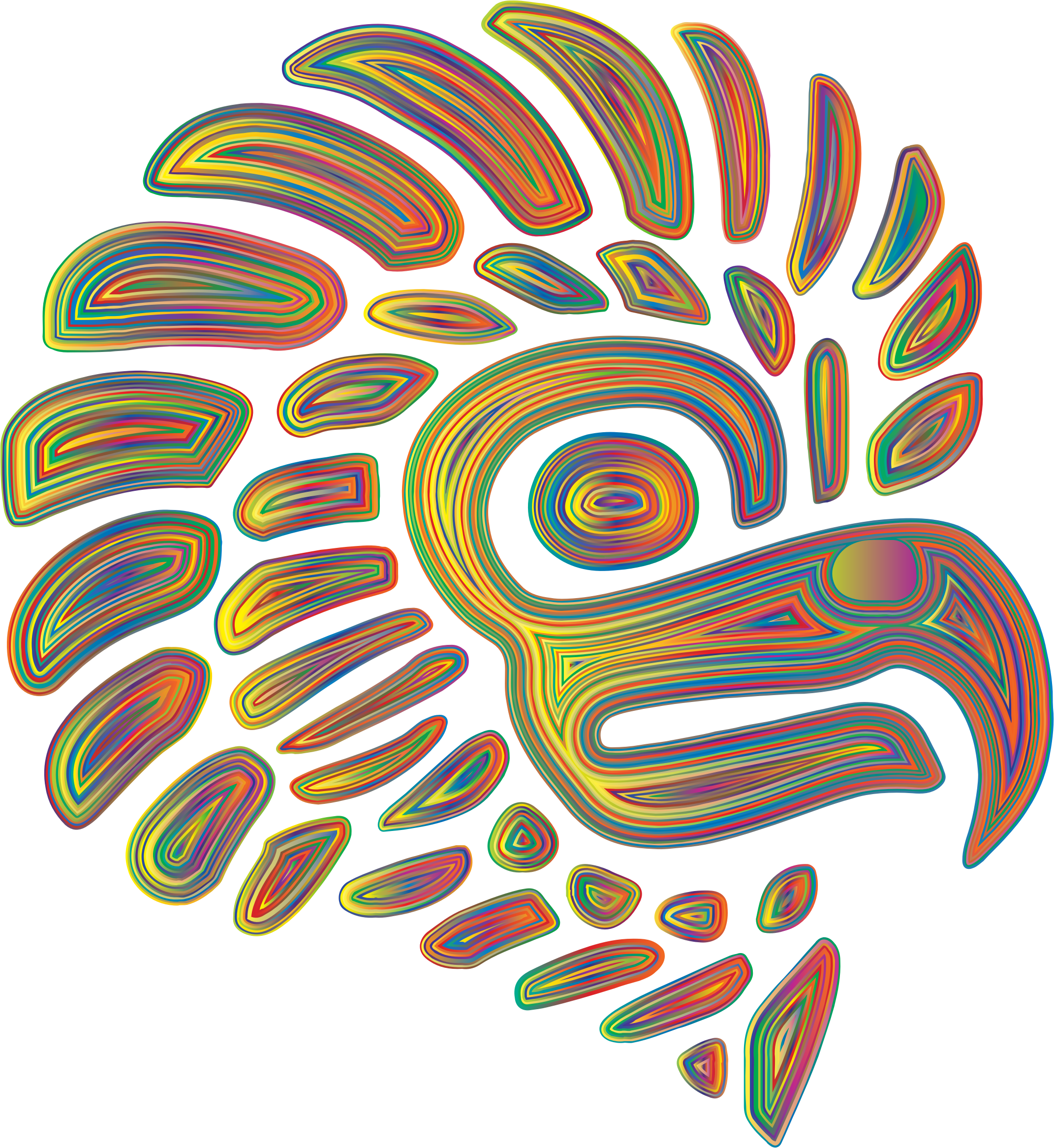 This Free Icons Png Design Of Prismatic Stylized Mexican (2142x2332), Png Download