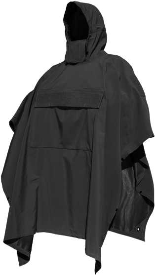 Hazard 4 Ponchovilla W/smartskin Softshell, Black, - Soft Shell Poncho (400x580), Png Download