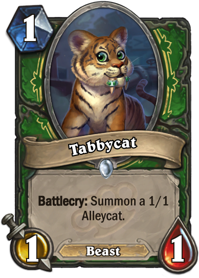 Cause Everyone Agrees That Tabbycat Is The Cutest Cat - Forbidden Ancient Hearthstone (400x543), Png Download
