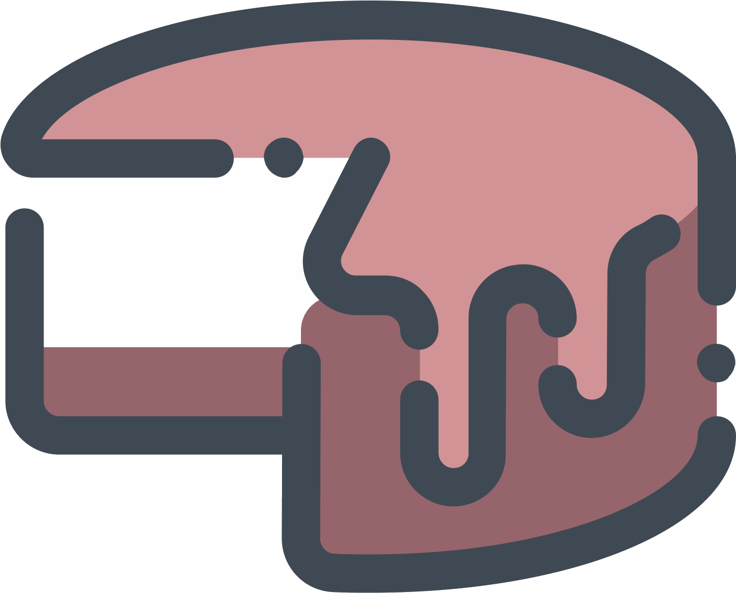 Double Chocolate Cake Icon - Vector Piece Cake Png (1600x1600), Png Download