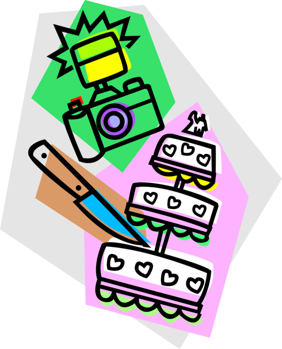 Vector Illustration Of Photographic Camera Takes Photography (566x700), Png Download