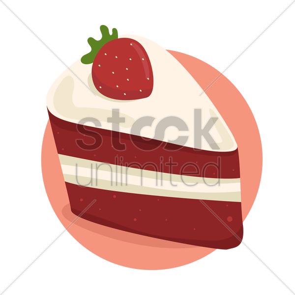 Strawberry Cake Royalty Free Cliparts, Vectors, And - Strawberry Cake (600x600), Png Download