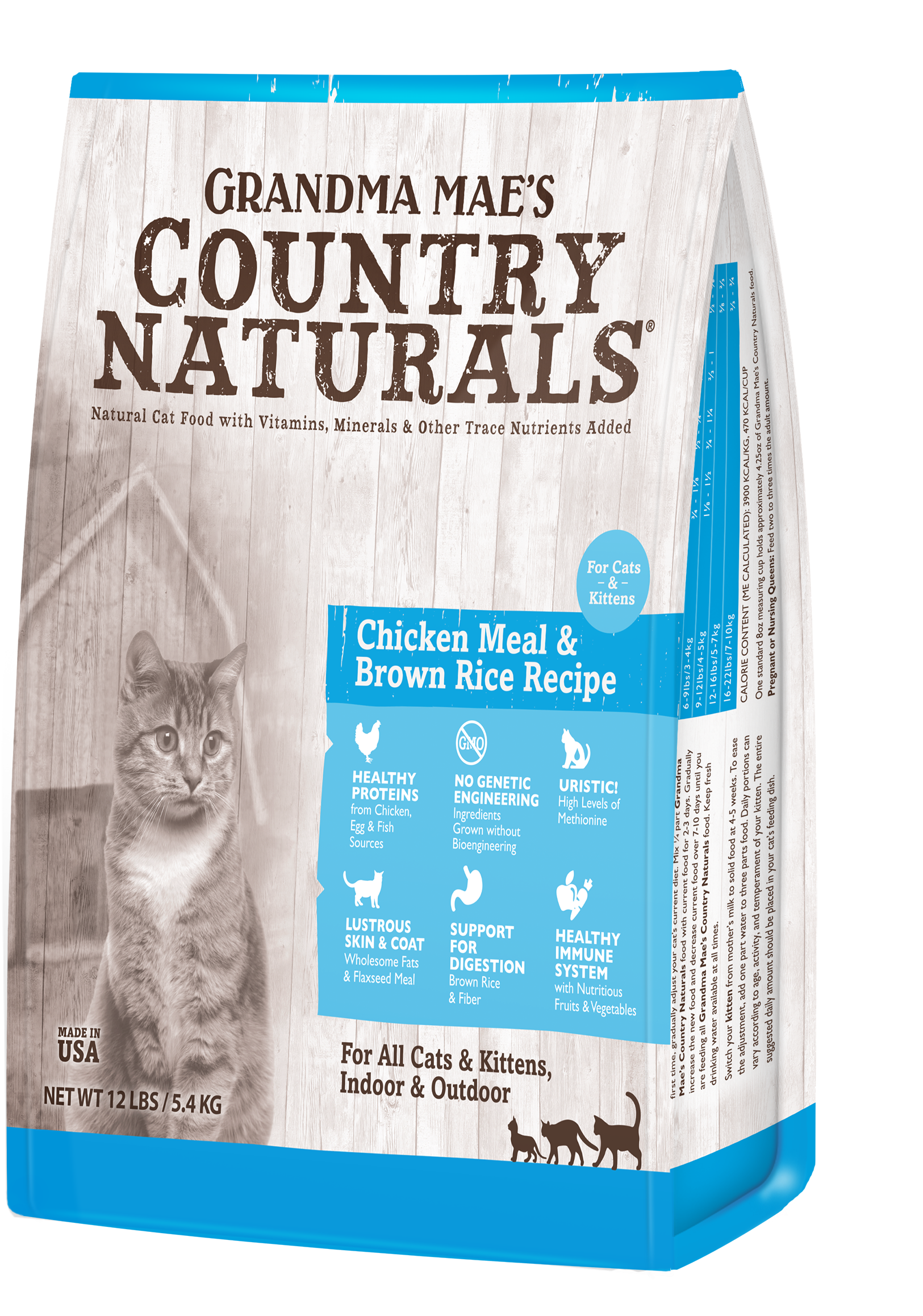 Non-gmo Formula For Cats & Kittens - Grandma Mae S Country Nat Grain Free Dog Food 00165 (1800x2315), Png Download