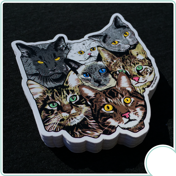 Cats Of Ohio 01 (750x750), Png Download