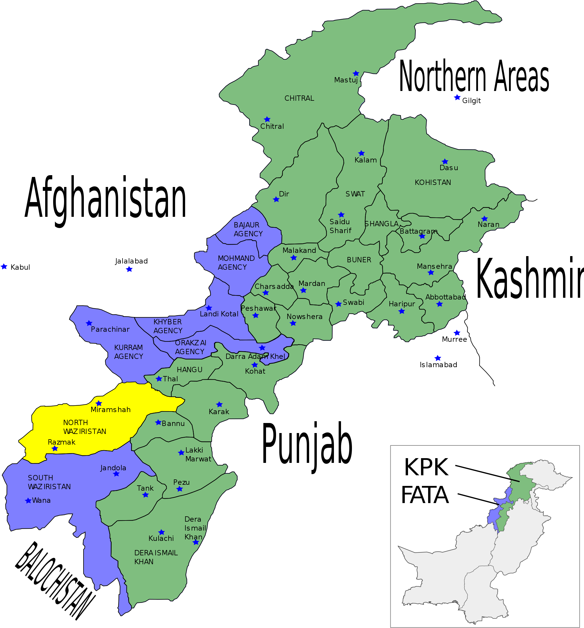 Open - Map Of Waziristan Pakistan (2000x2150), Png Download