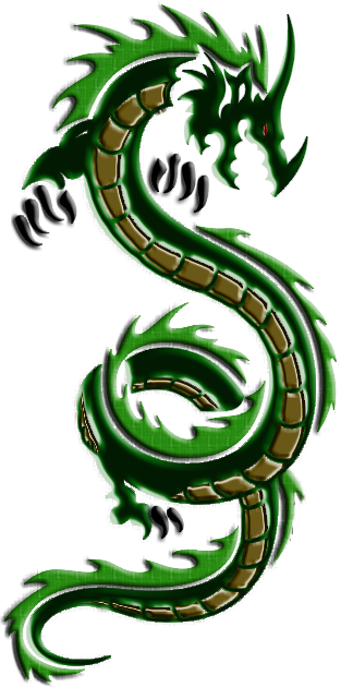 Png-dragon Tribal - Sea Dragon Black And White (313x630), Png Download