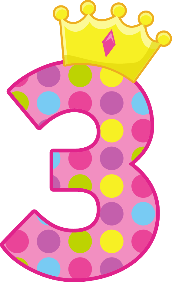 Princesas E Príncipes - Number 3 Birthday (568x934), Png Download