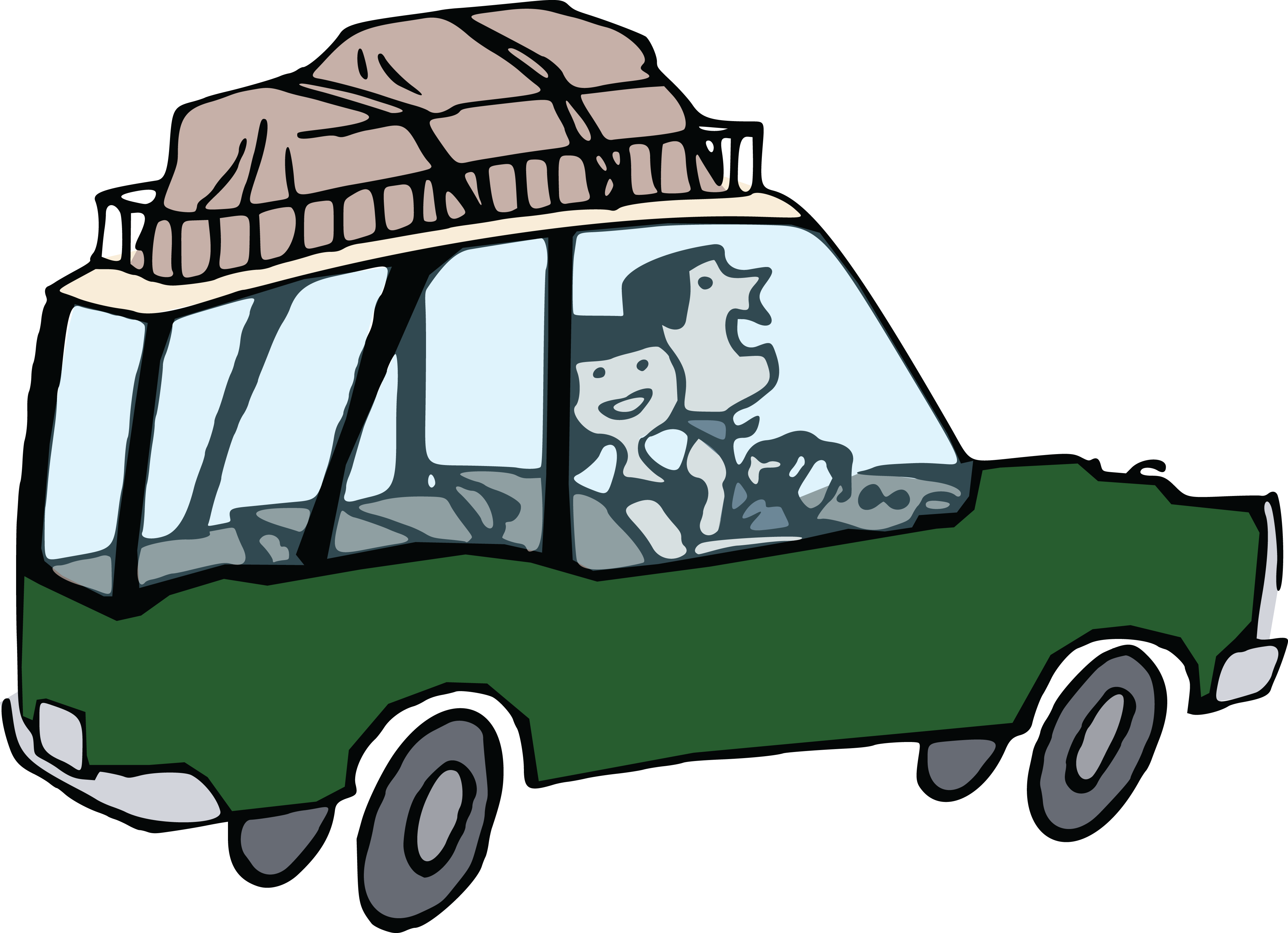 Cross Country Road Trip Clipart - Road Trip Clipart (4000x2897), Png Download