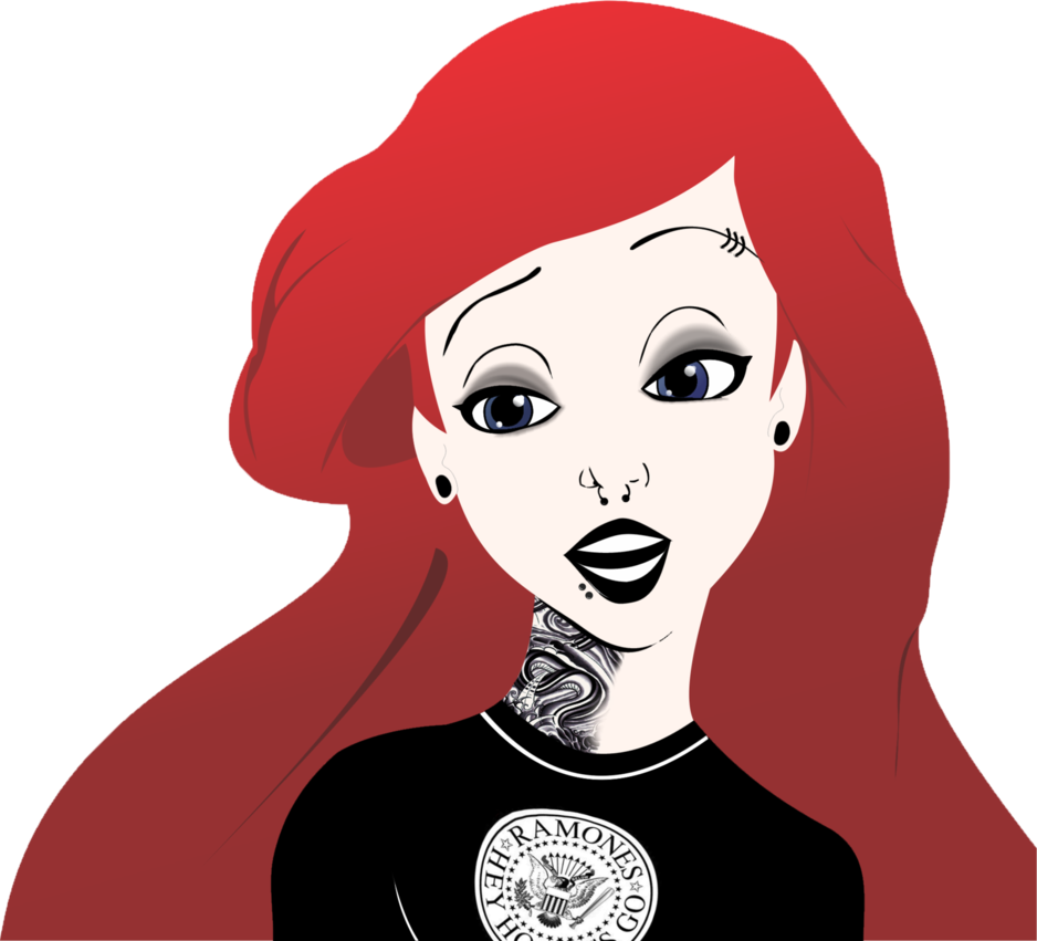 Clipart Library Disney Princess Princesas The - Ariel La Sirenita Dark (938x851), Png Download