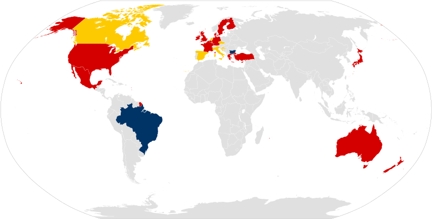 Legality Of Psilocybin Shrooms Around The World [863x443] - Turkish Military Bases In World (863x443), Png Download