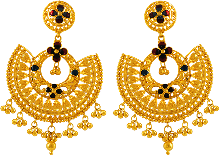 Download Gold Earring Png Long Ear Ring Gold Full Size Png Image Pngkit