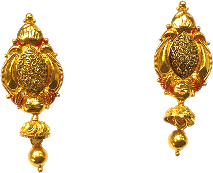 Gold Earrings - Gold Earrings Designs In 2 Grams (800x600), Png Download