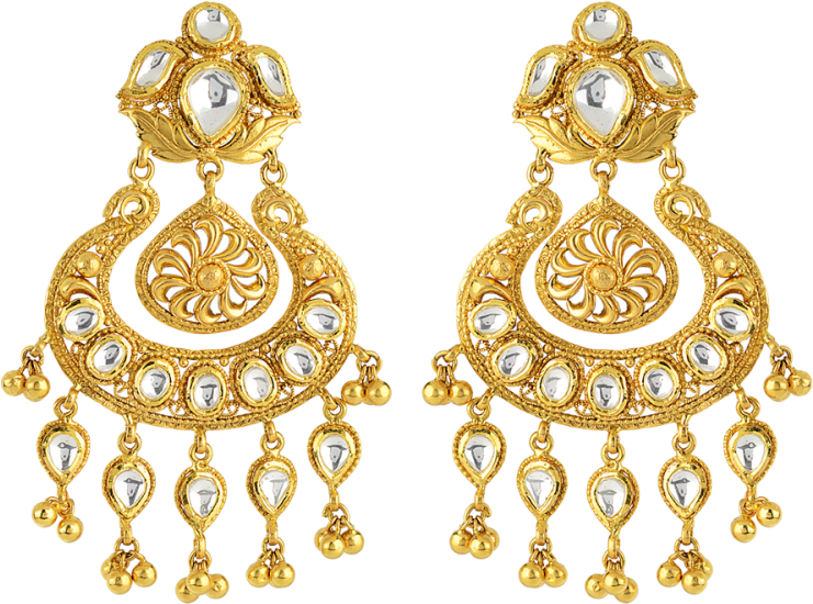 Download Phalak Stiletto Gold Earring Buy Lavenya Gold Earring Full Size Png Image Pngkit