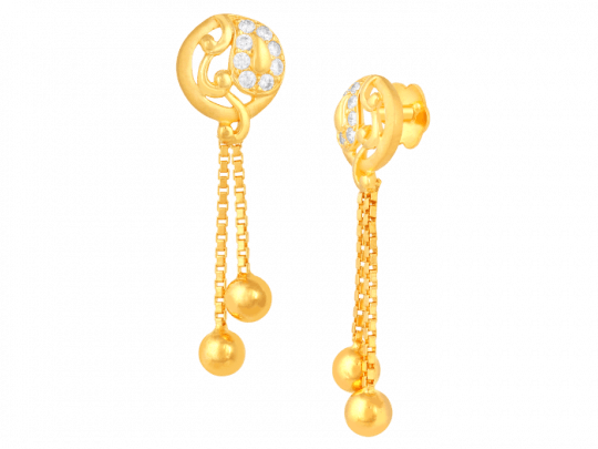 Download Signet Gold Earring Latest Long Gold Earrings Design Full Size Png Image Pngkit