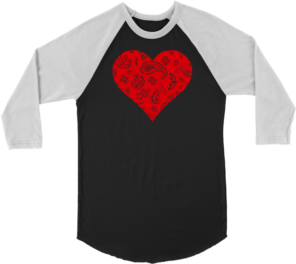 Heartless Raglan - 142. Men On The Juke Box 041 3/4 Sleeve Shirt. By Artistshot (1024x1024), Png Download